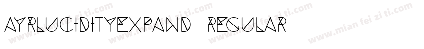 ayrlucidityexpand regular字体转换